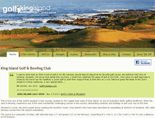 Tablet Screenshot of golfkingisland.com